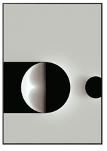 Load image into Gallery viewer, Arna&#39;s Luxury Painting Collection - Modern Nordic Black/White/Gold Abstract Geometry Print Canvas Painting
