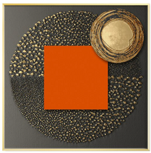 Load image into Gallery viewer, Arna&#39;s Luxury Painting Collection - Modern Nordic Abstract Gold Foil Geometry Print Canvas Painting
