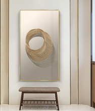 Load image into Gallery viewer, Arna&#39;s Luxury Painting Collection - Modern Stereo Gold Abstract Print Canvas Painting
