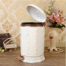 Load image into Gallery viewer, &quot;Arna Royal Vintage Collection&quot;  Luxury Pedal Golden Range 6L Trash Rubbish Bin

