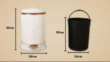 Load image into Gallery viewer, &quot;Arna Royal Vintage Collection&quot;  Luxury Pedal Golden Range 10L Trash Rubbish Bin
