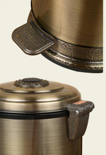 Load image into Gallery viewer, &quot;Arna Royal Vintage Collection&quot;  Luxury Pedal Golden Range 6L Trash Rubbish Bin
