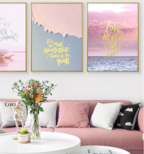Load image into Gallery viewer, Arna&#39;s Luxury Painting Collection - Nordic Pink Flower Graphics Painting
