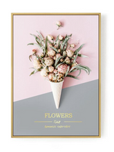Load image into Gallery viewer, Arna&#39;s Luxury Painting Collection - Nordic Pink Flower Graphics Painting
