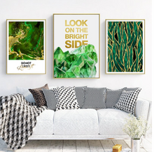 Load image into Gallery viewer, Arna&#39;s Luxury Painting Collection - Nordic Green/Gold Platinum Graphics Painting
