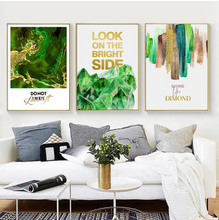 Load image into Gallery viewer, Arna&#39;s Luxury Painting Collection - Nordic Green/Gold Platinum Graphics Painting
