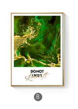 Load image into Gallery viewer, Arna&#39;s Luxury Painting Collection - Nordic Green/Gold Platinum Graphics Painting
