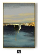 Load image into Gallery viewer, Arna&#39;s Luxury Painting Collection - Nordic Green/Golden Lady Platinum Graphics Painting
