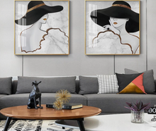Load image into Gallery viewer, Arna&#39;s Luxury Painting Collection - Nordic Stylish Lady Painting
