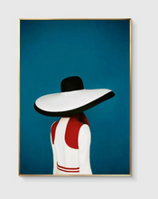 Load image into Gallery viewer, Arna&#39;s Luxury Painting Collection - Nordic Retro Woman Hat Painting
