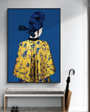 Load image into Gallery viewer, Arna&#39;s Luxury Painting Collection - Nordic Retro Woman Hat Painting
