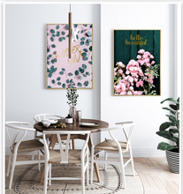 Load image into Gallery viewer, Arna&#39;s Luxury Painting Collection - Nordic Wall Art Pink/Green/Gold Painting
