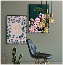 Load image into Gallery viewer, Arna&#39;s Luxury Painting Collection - Nordic Wall Art Pink/Green/Gold Painting
