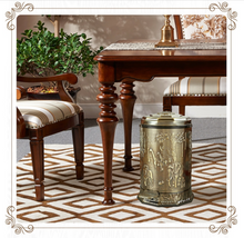 Load image into Gallery viewer, &quot;Arna Royal Vintage Collection&quot;  Luxury Pedal Golden Range 6L Trash Rubbish Bin

