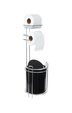 Load image into Gallery viewer, Luxury Toilet Paper Holder &amp; Trash/Rubbish Tin/Bin Combo
