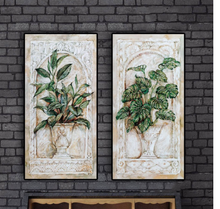 Load image into Gallery viewer, Arna&#39;s Luxury Painting Collection - Green Leave Plant Flowerpot Oil Painting - Many Styles
