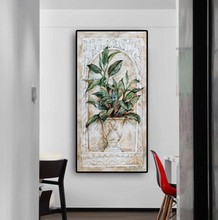 Load image into Gallery viewer, Arna&#39;s Luxury Painting Collection - Green Leave Plant Flowerpot Oil Painting - Many Styles
