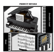 Load image into Gallery viewer, Architecture Series Building Blocks - Speaker APP Grand Piano with Motor Keizer Model
