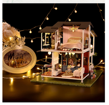 Load image into Gallery viewer, Architecture Series Building Blocks - French Boutique Big Doll House Furniture Miniature Building Kits DIY Dollhouse Kit Villa
