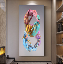 Load image into Gallery viewer, Arna&#39;s Luxury Painting Collection - Abstract Metal Figure Statue Modern Man Sculpture
