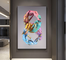 Load image into Gallery viewer, Arna&#39;s Luxury Painting Collection - Abstract Metal Figure Statue Modern Man Sculpture

