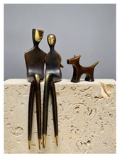 Load image into Gallery viewer, Arna&#39;s Luxury Painting Collection - Abstract Metal Figure Statue Modern Man Sculpture
