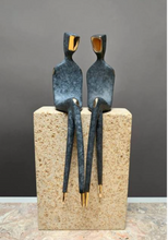 Load image into Gallery viewer, Arna&#39;s Luxury Painting Collection - Abstract Metal Figure Statue Modern Man Sculpture
