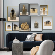 Load image into Gallery viewer, Arna&#39;s Luxury Painting Collection - Abstract Metal Figure Statue Modern Man Sculpture
