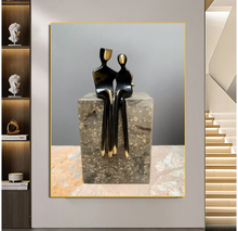 Load image into Gallery viewer, Arna&#39;s Luxury Painting Collection - Abstract Metal Figure Statue Modern Man Sculpture
