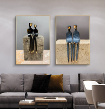 Load image into Gallery viewer, Arna&#39;s Luxury Painting Collection - Abstract Metal Figure Statue Modern Man Sculpture
