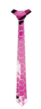 Load image into Gallery viewer, Designer Business Tie - 7 Colours -  Mirror Plexiglass Hexagonal Business Gift
