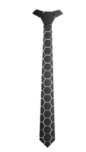 Load image into Gallery viewer, Designer Business Tie - 7 Colours -  Mirror Plexiglass Hexagonal Business Gift
