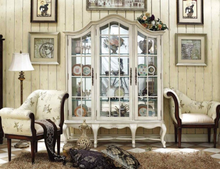 Load image into Gallery viewer, &quot;Arna Royal Victorian Collection&quot; Luxury Plus Furniture - Exquisite Elegant White Antique China Wine Cabinet
