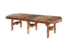 Load image into Gallery viewer, &quot;Arna Royal Victorian Collection&quot; Luxury Plus Furniture - Exquisite Rectangular Dining Table 3M Marble &amp; Chairs
