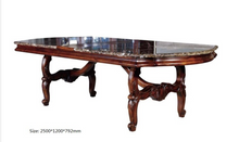 Load image into Gallery viewer, &quot;Arna Royal Victorian Collection&quot; Luxury Plus Furniture - Exquisite Rectangular Dining Table 2.5m Marble &amp; Chairs
