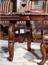 Load image into Gallery viewer, &quot;Arna Royal Victorian Collection&quot; Luxury Plus Furniture - Exquisite Rectangular Dining Table 3M Marble &amp; Chairs
