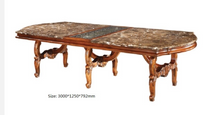 Load image into Gallery viewer, &quot;Arna Royal Victorian Collection&quot; Luxury Plus Furniture - Exquisite Rectangular Dining Table 3M Marble &amp; Chairs
