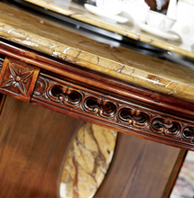 Load image into Gallery viewer, &quot;Arna Royal Victorian Collection&quot; Luxury Plus Furniture - Exquisite Dining Table 1.4m &amp; Chairs Marble
