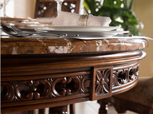 Load image into Gallery viewer, &quot;Arna Royal Victorian Collection&quot; Luxury Plus Furniture - Exquisite Antique Dining Table 1.4m &amp; Chairs x6
