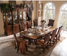 Load image into Gallery viewer, &quot;Arna Royal Victorian Collection&quot; Luxury Plus Furniture - Exquisite European French Dining Table &amp; Chairs x8
