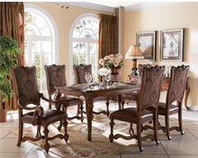Load image into Gallery viewer, &quot;Arna Royal Victorian Collection&quot; Luxury Plus Furniture - Exquisite Antique Dining Table &amp; Chairs x6 Marble
