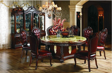 Load image into Gallery viewer, &quot;Arna Royal Victorian Collection&quot; Luxury Plus Furniture - Exquisite Dining Table 1.8 Marble &amp; Chairs x6

