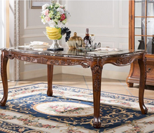 Load image into Gallery viewer, &quot;Arna Royal Victorian Collection&quot; Luxury Plus Furniture - Exquisite Classic Dining Table Marble &amp; Chairs x6
