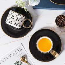 Load image into Gallery viewer, &quot;Arna Lisa&quot; Royal Collection - Luxury Gold Set of 6 Bone China Cup And Saucer Designer X
