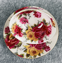Load image into Gallery viewer, &quot;Arna&quot; Collection - Rose Ceramic Cup &amp; Saucer Set - 2 Piece (2 Designs)
