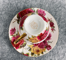 Load image into Gallery viewer, &quot;Arna&quot; Collection - Rose Ceramic Cup &amp; Saucer Set - 2 Piece (2 Designs)
