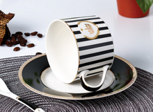 Load image into Gallery viewer, &quot;Arna Lisa&quot; Royal Collection - Luxury British Set of 6 Bone China Cup And Saucer - High Quality
