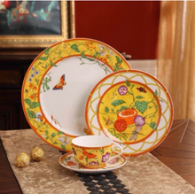 Load image into Gallery viewer, &quot;Arna Lisa&quot; Royal Collection - Luxury 24 Piece Bone China Dinnerware for 6 Butterfly
