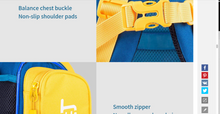 Load image into Gallery viewer, &quot;Arna&#39;s Designer School Bags&quot; New Product! Lighten Up Primary Flip Large-capacity Waterproof Bag
