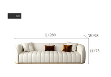 Load image into Gallery viewer, &quot;Arna Royal LUXURY Collection&quot; Luxury Plus Furniture - Sleek &amp; Stylish Modern Couch
